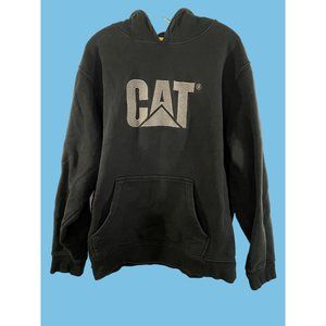 Caterpillar CAT Mens Hoodie 2x-Large Black Workwear Cord System Hooded Sweatshir